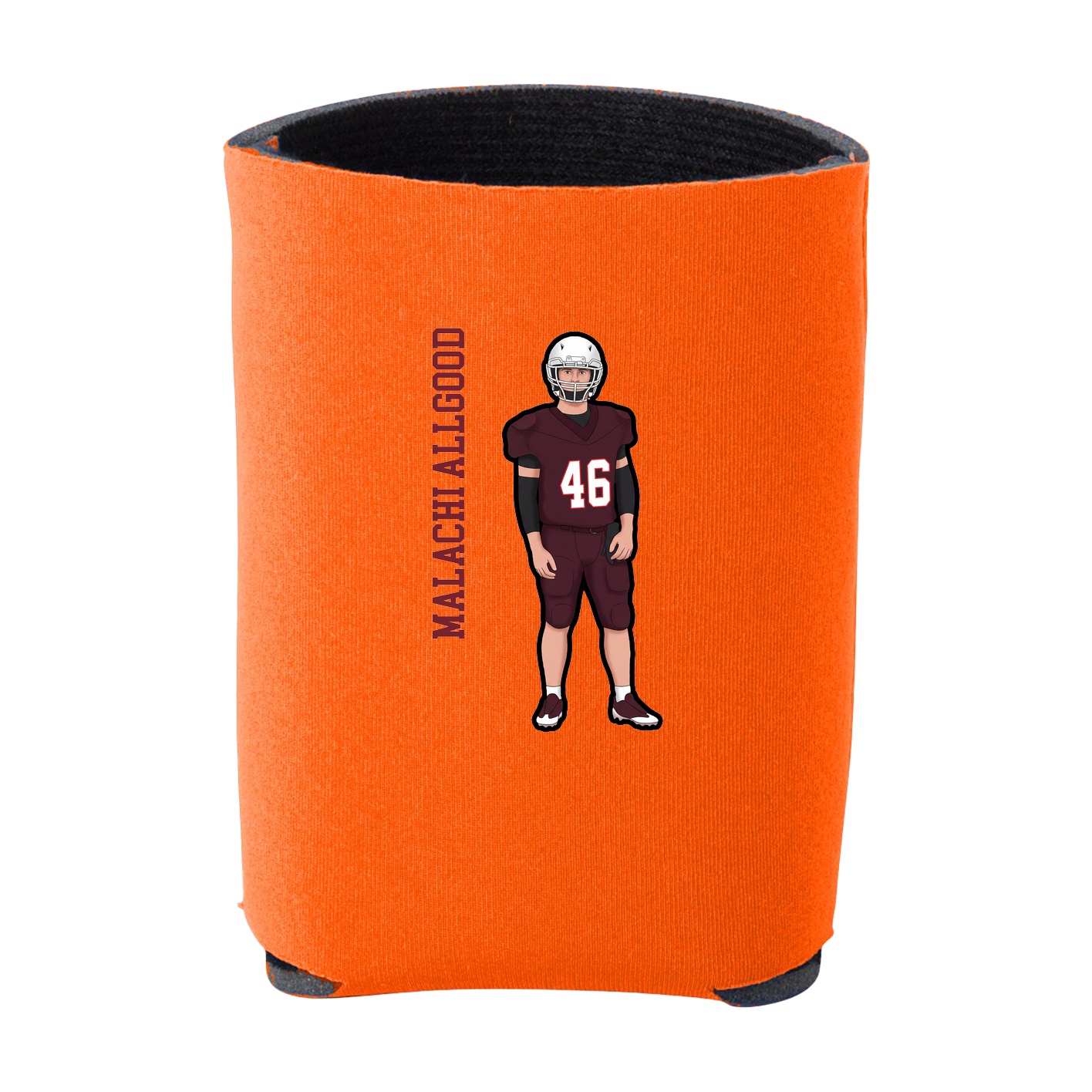 Can Holder — Name Vertical in Orange