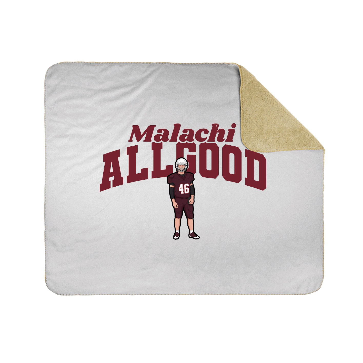 Throw Blanket — Signature Arch in White