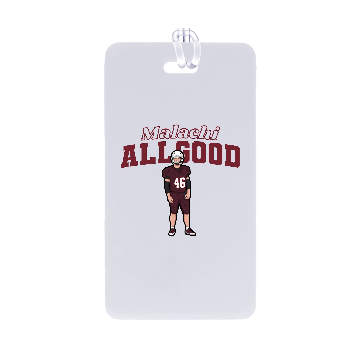 Bag Tag — Name Arch in Classic