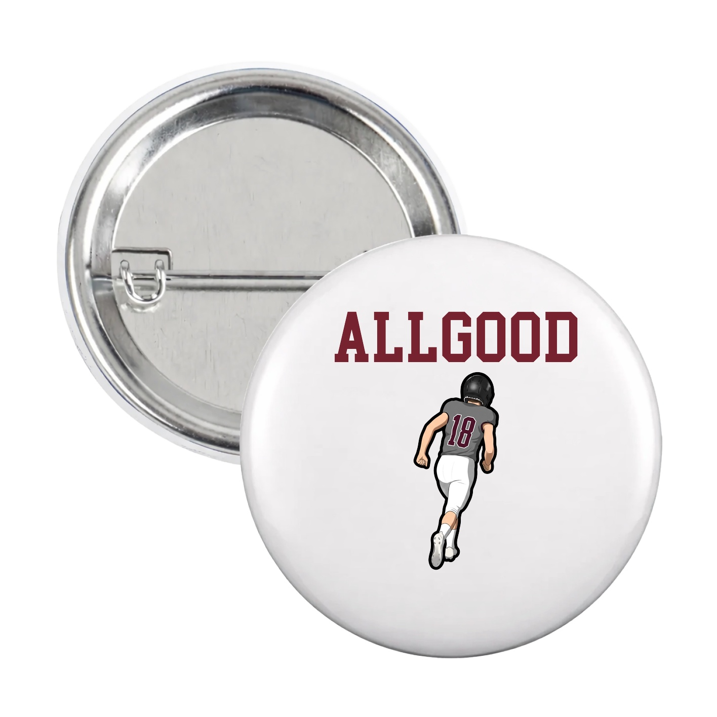 Game Day Button — Shirsey in White