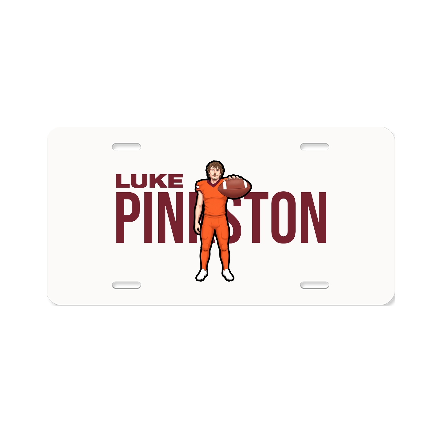 License Plate — Player Name in Classic