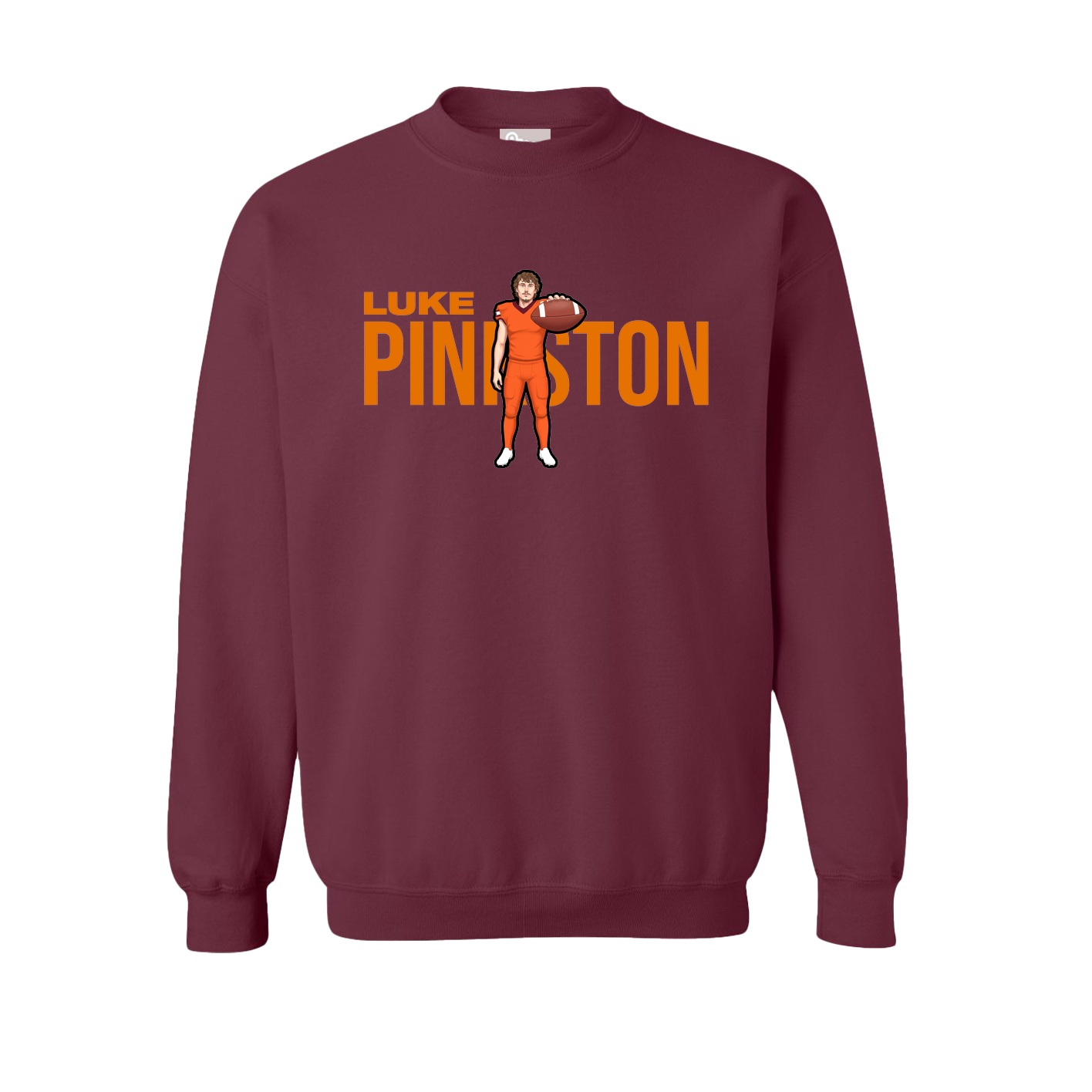 Fleece Crew — Player Name in Maroon
