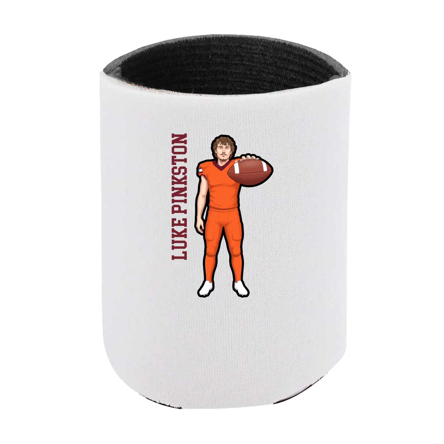 Can Holder — Name Vertical in White