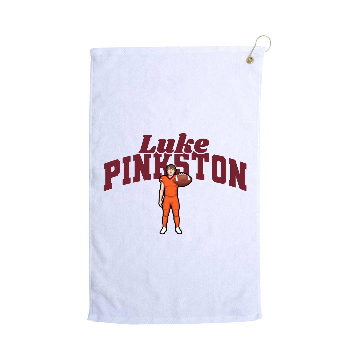 Golf Towel — Signature Arch in White