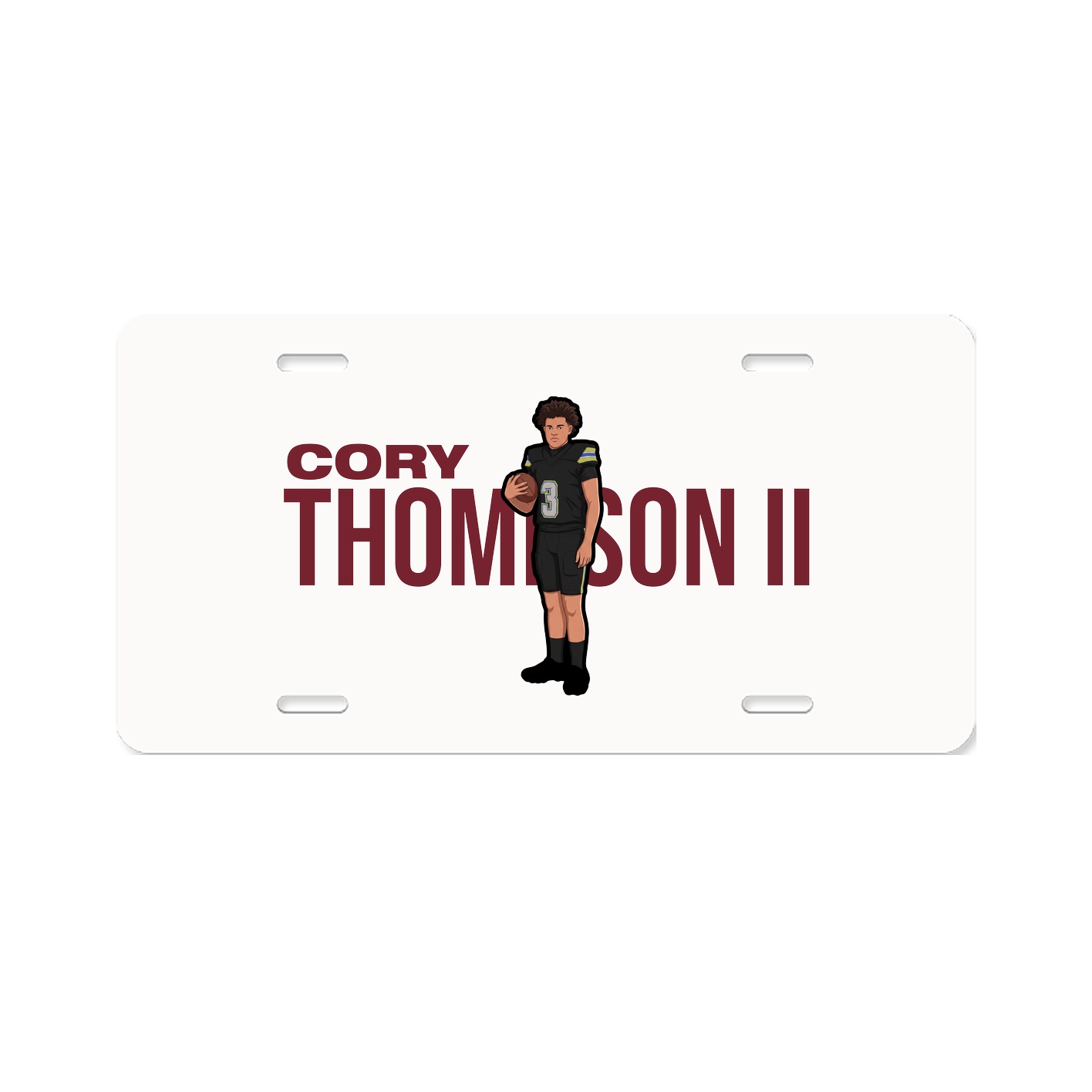 License Plate — Player Name in Classic