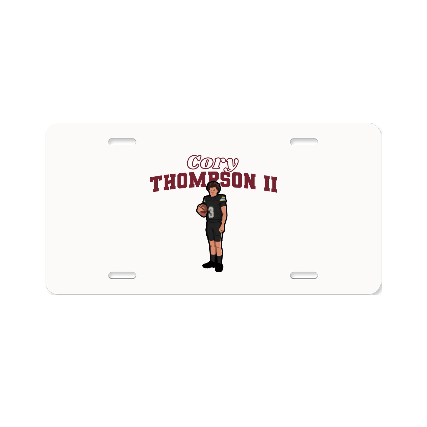 License Plate — Name Arch in Classic