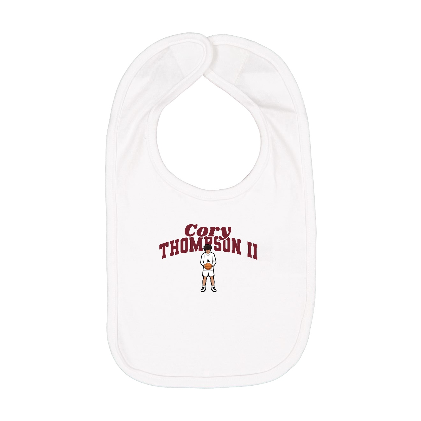 Infant Bib — Signature Arch in White
