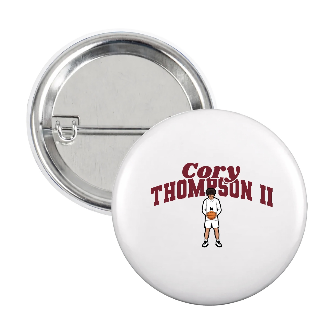 Game Day Button — Signature Arch in White