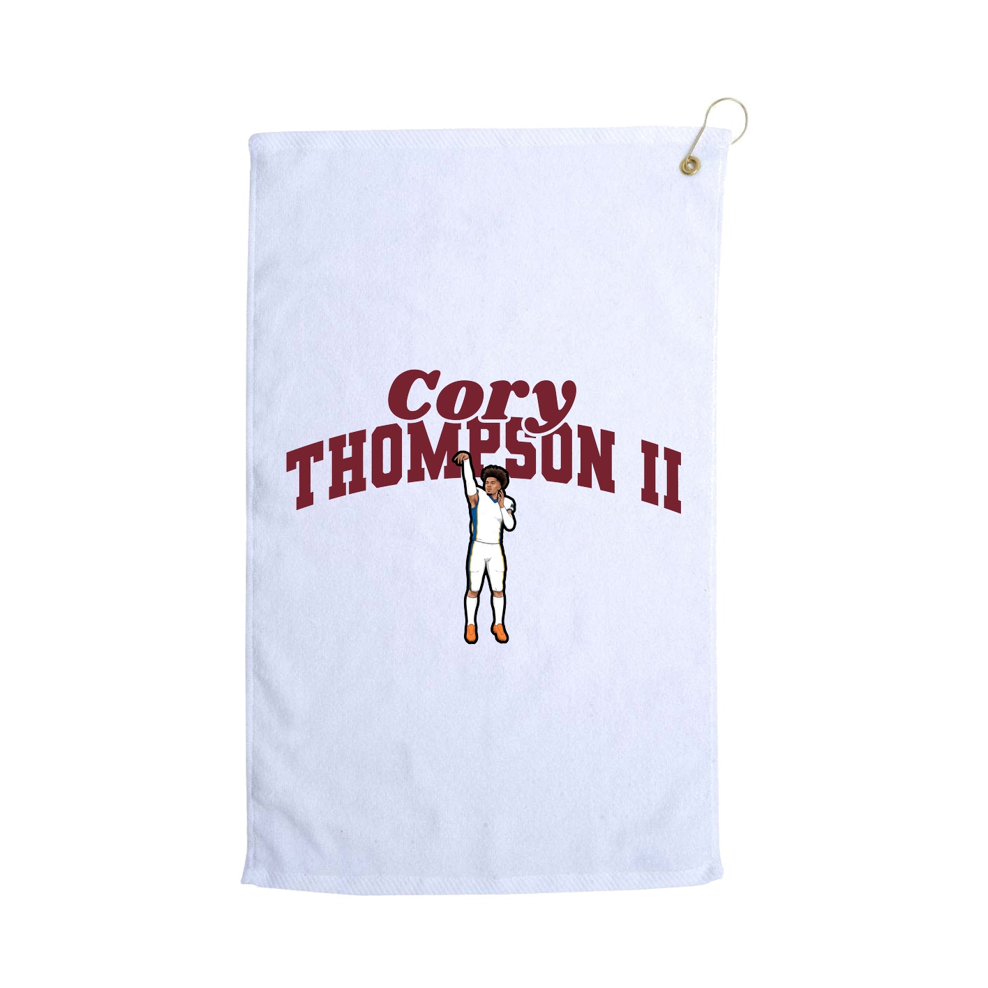 Golf Towel — Signature Arch in White