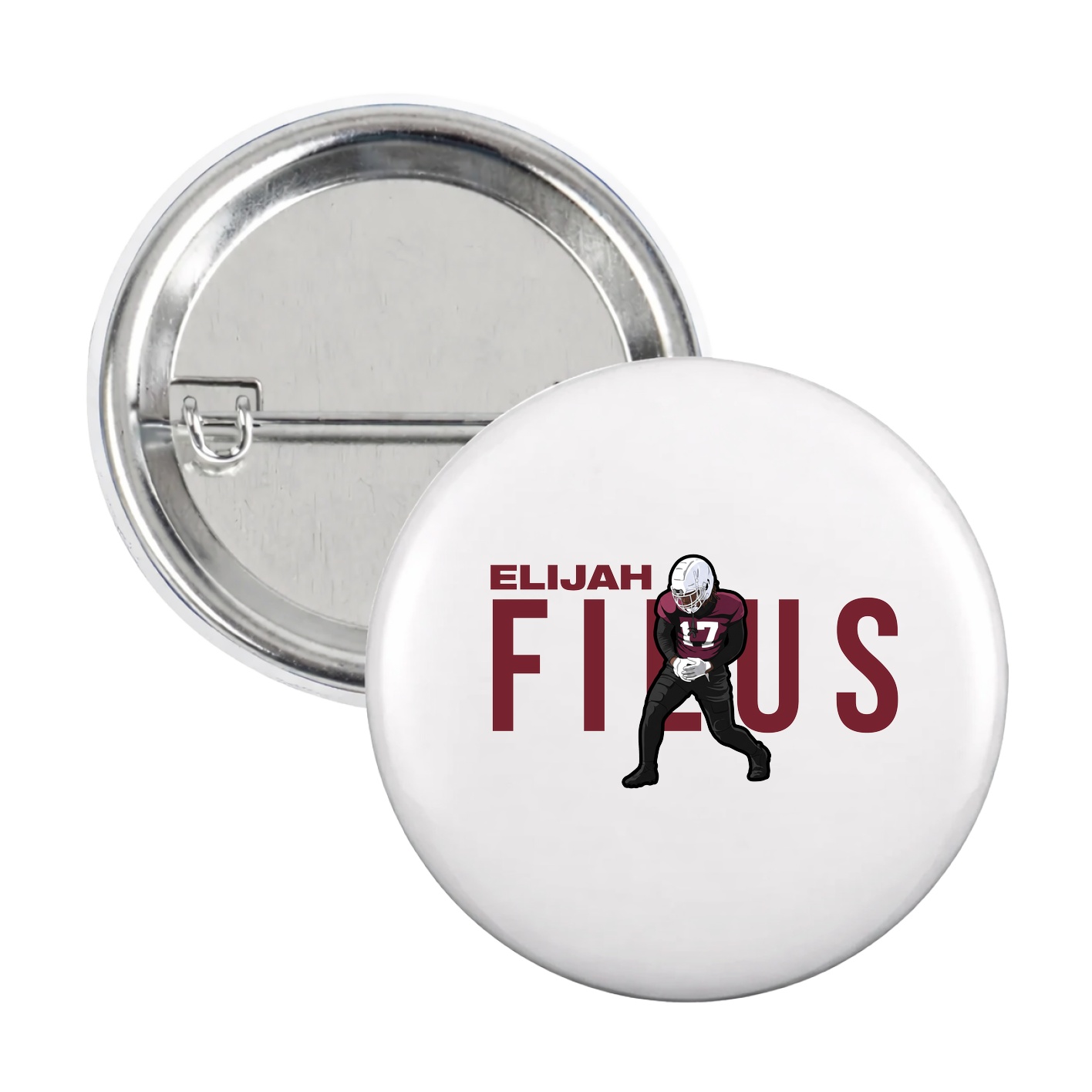 Game Day Button — Player Name in White