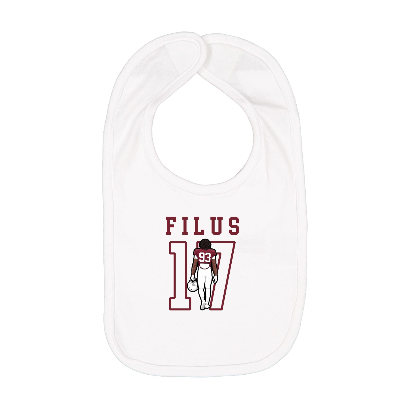 Infant Bib — Shirsey in White