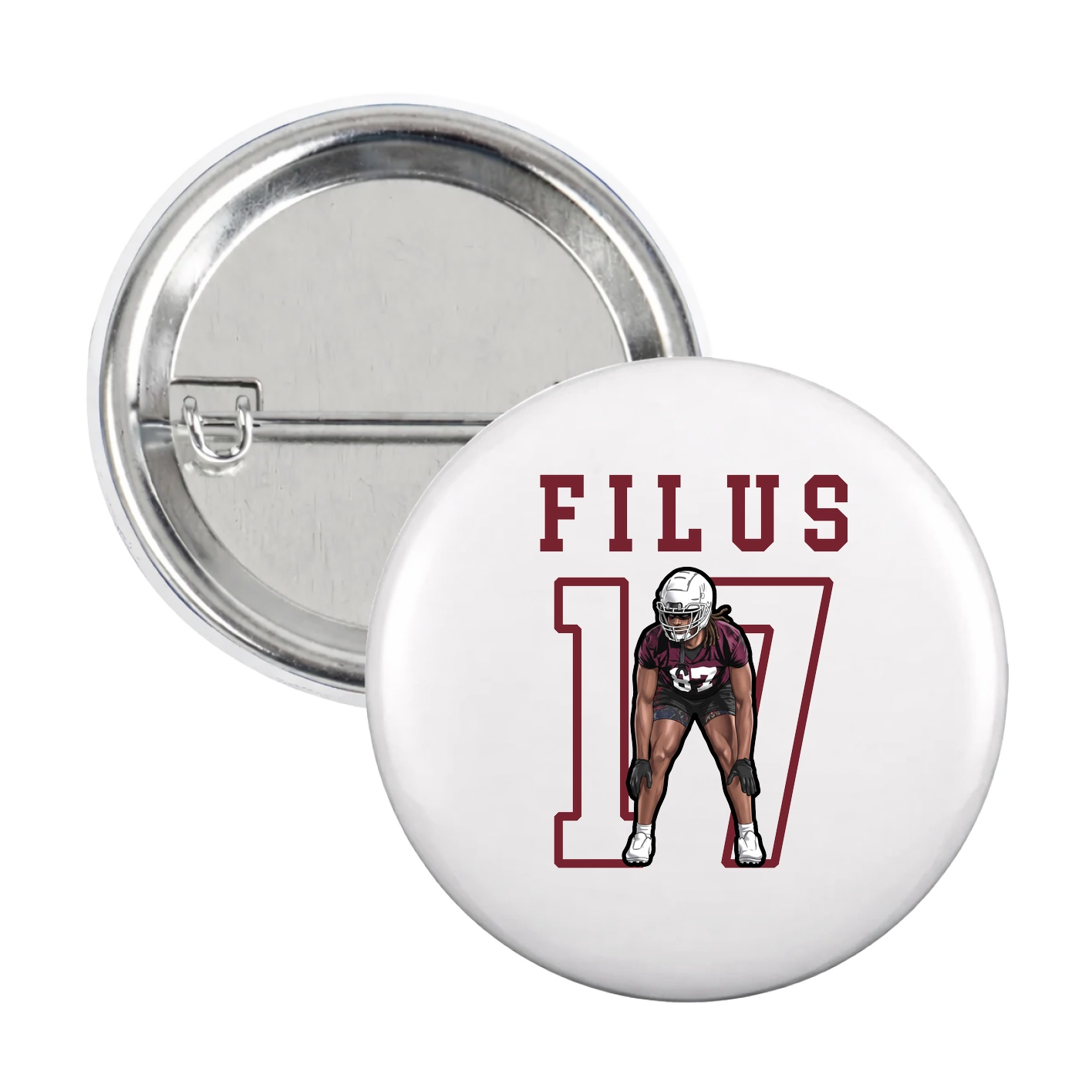 Game Day Button — Shirsey in White