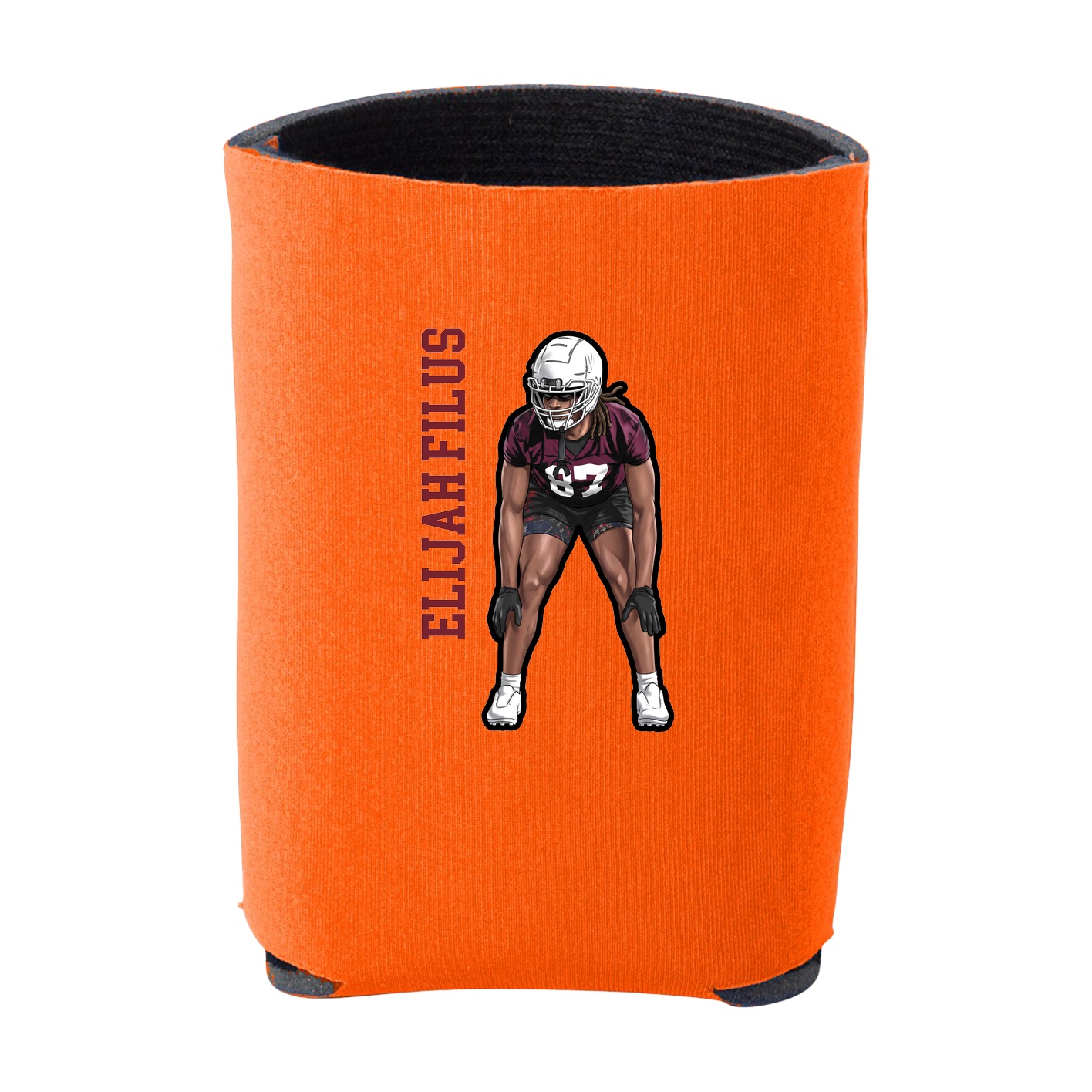 Can Holder — Name Vertical in Orange