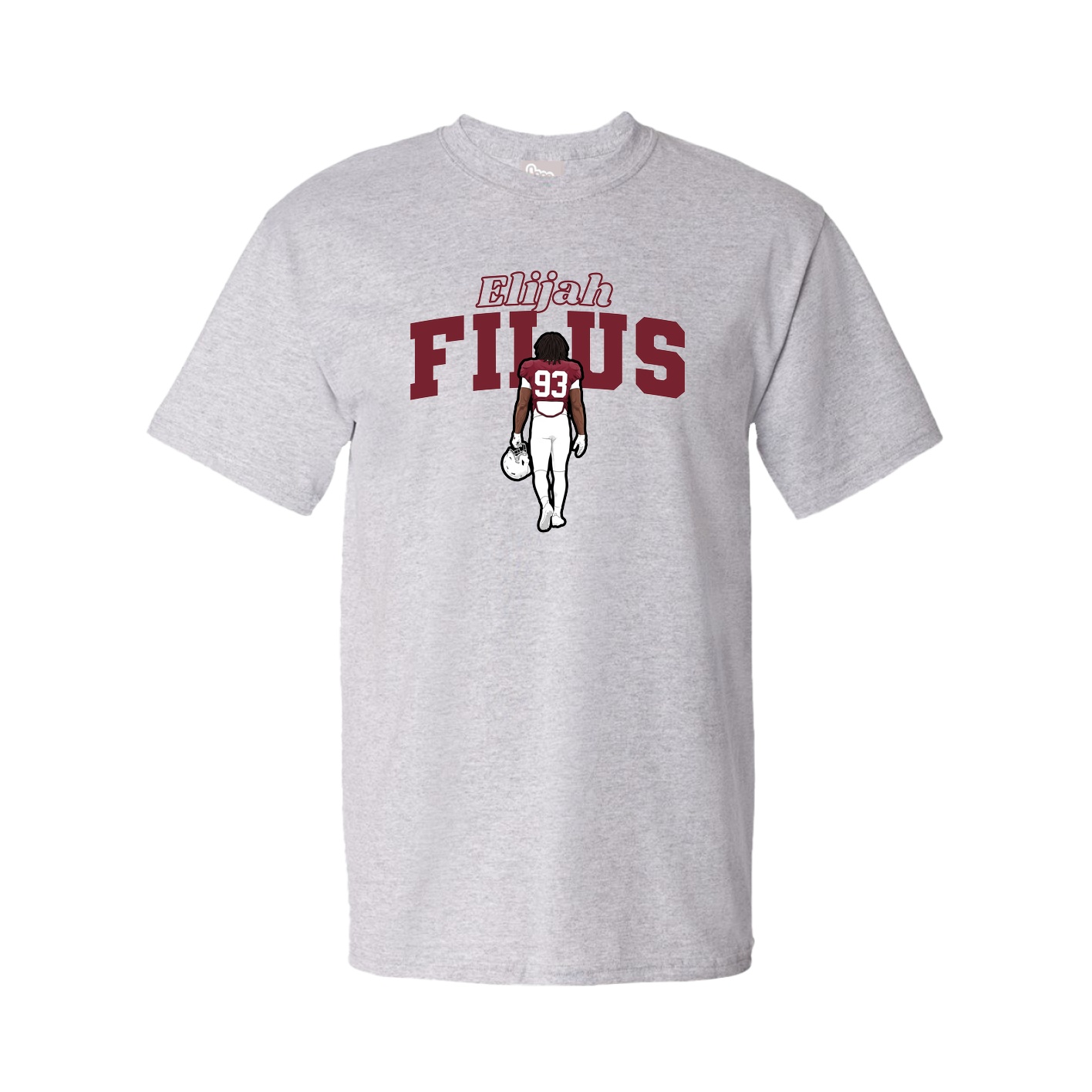 Tee — Name Arch in Grey