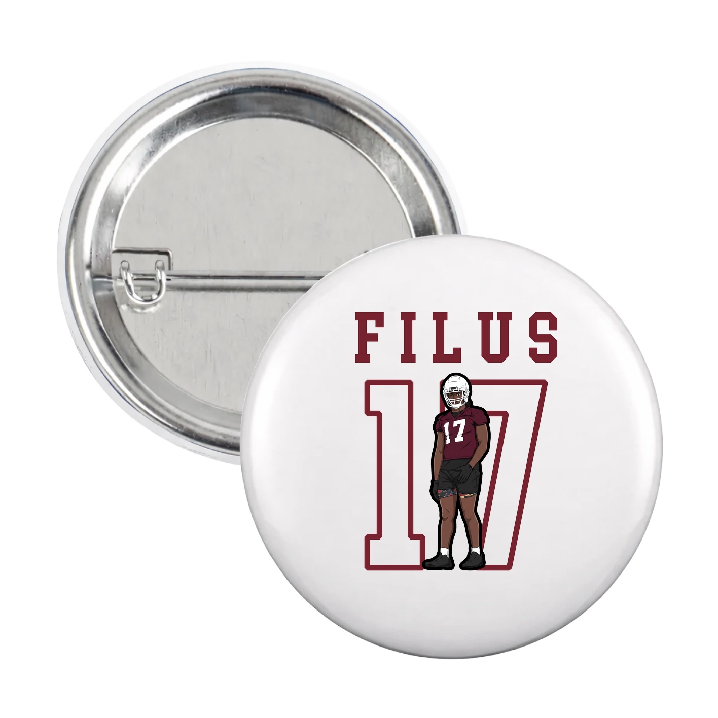 Game Day Button — Shirsey in White