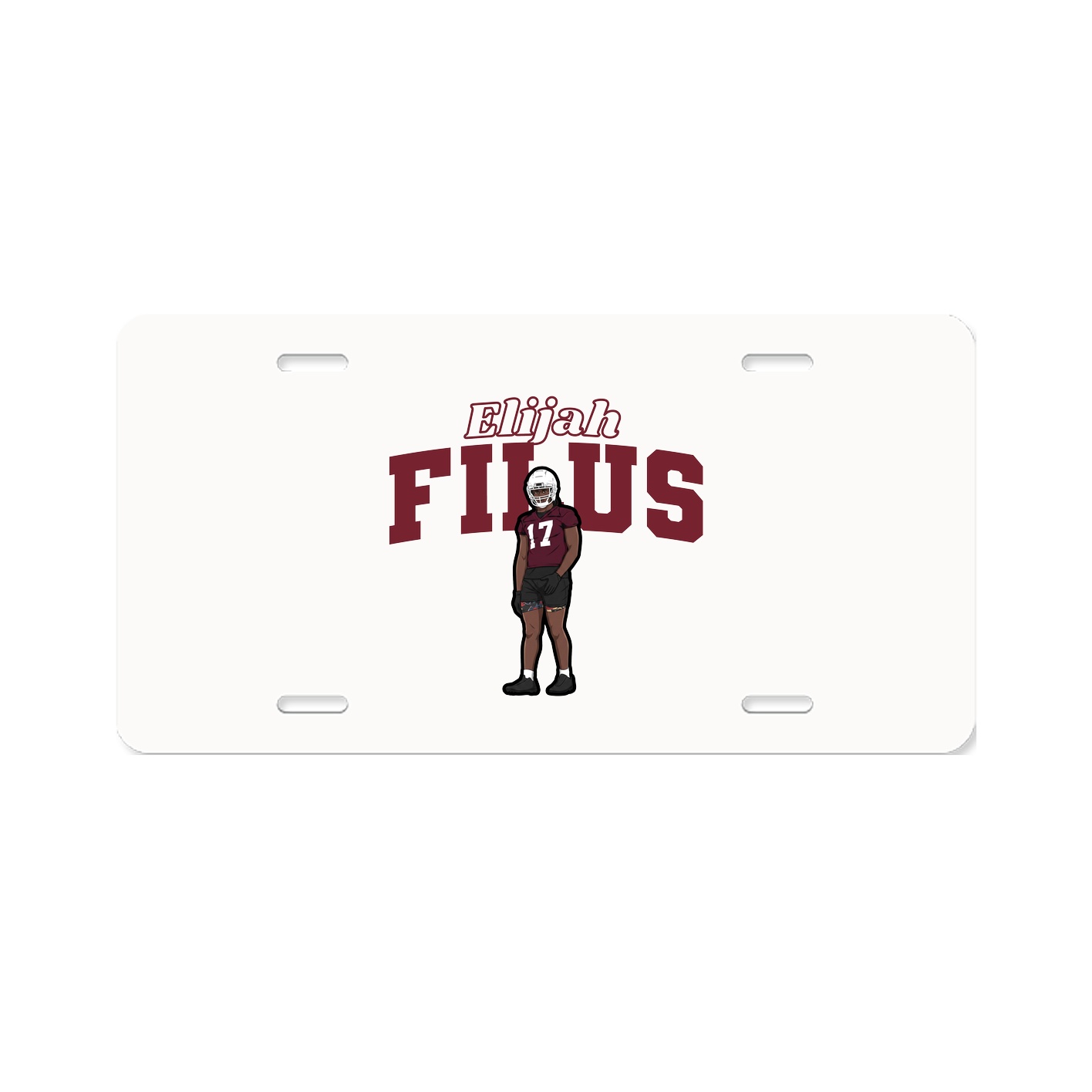 License Plate — Name Arch in Classic