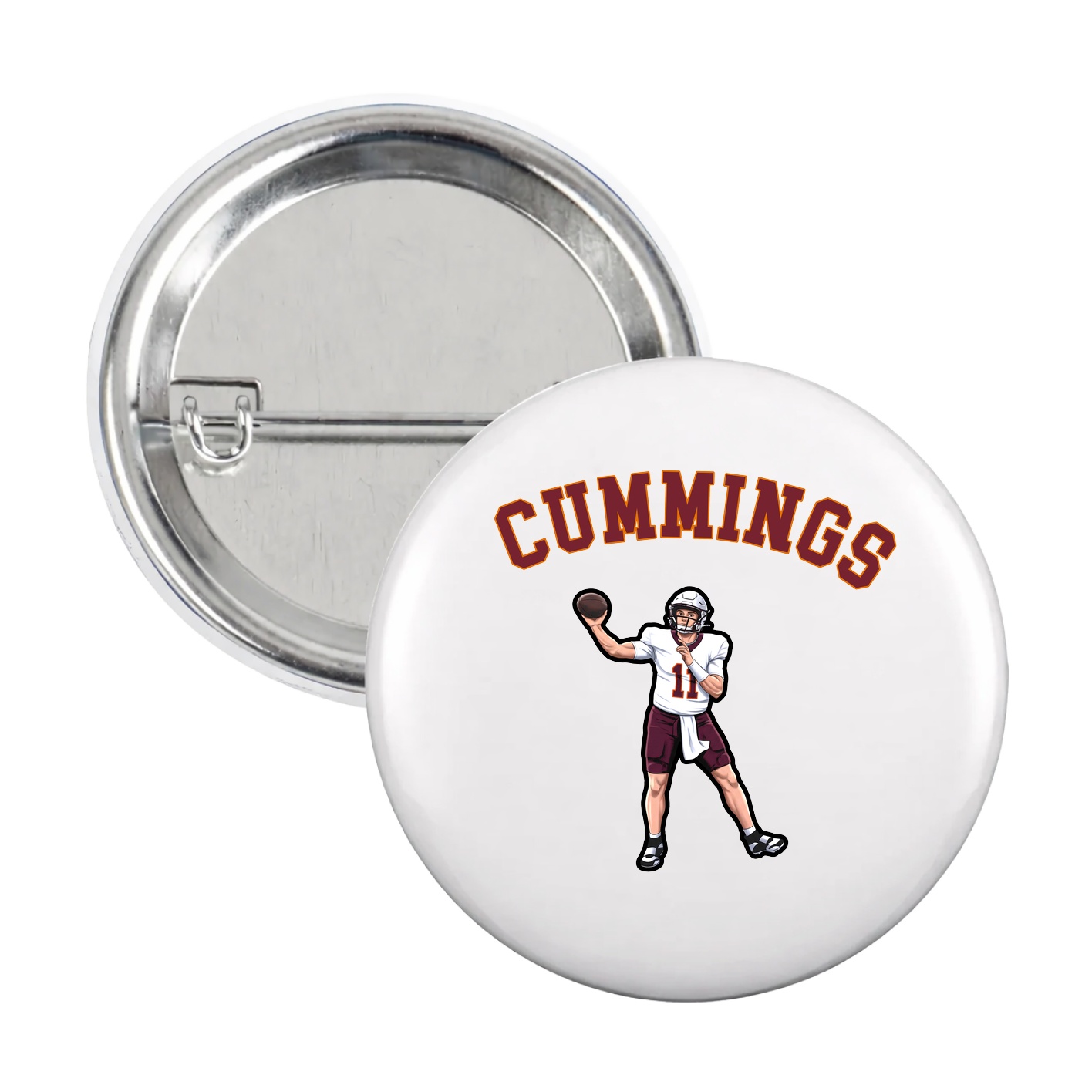 Game Day Button — Shirsey Arch in White