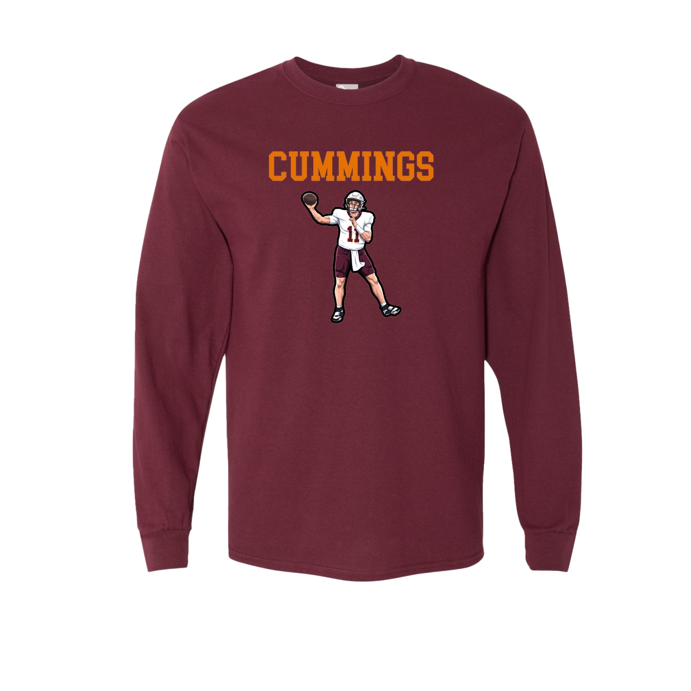 Long Sleeve Tee — Shirsey in Maroon
