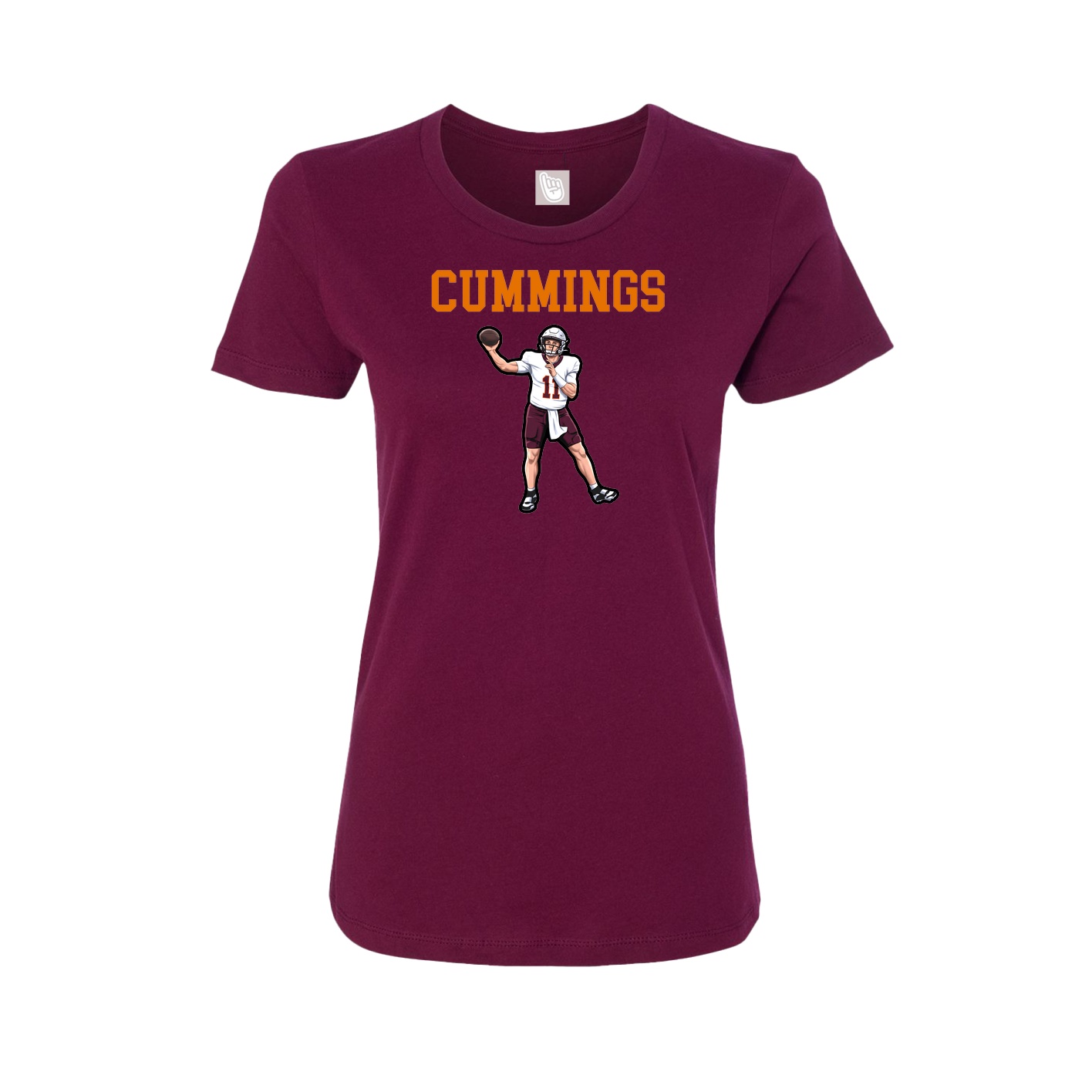 Fitted Women's Tee — Shirsey in Maroon