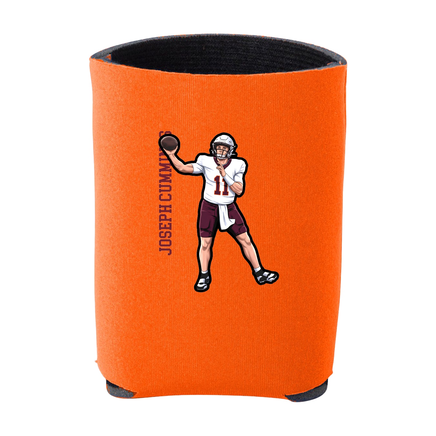 Can Holder — Name Vertical in Orange
