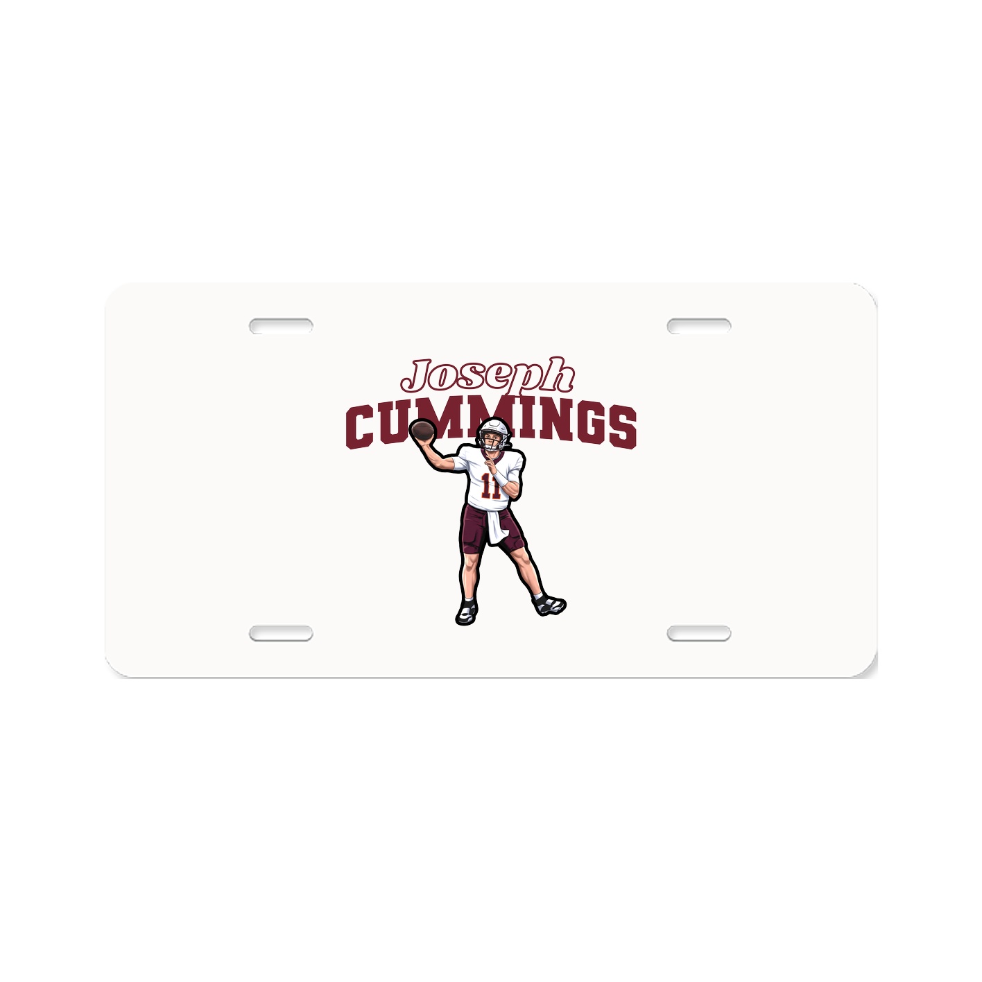 License Plate — Name Arch in Classic