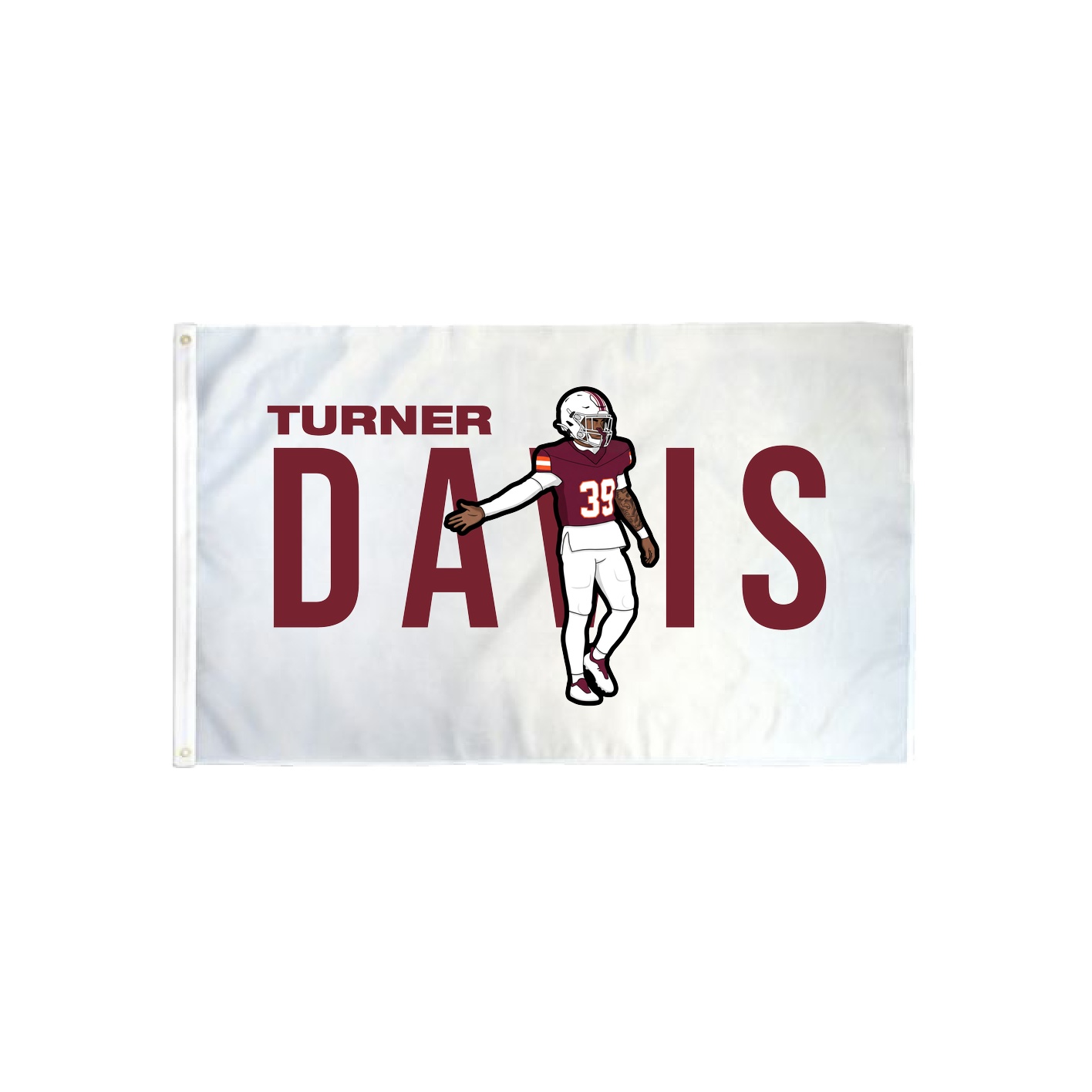 3x5 Flag — Player Name in Classic