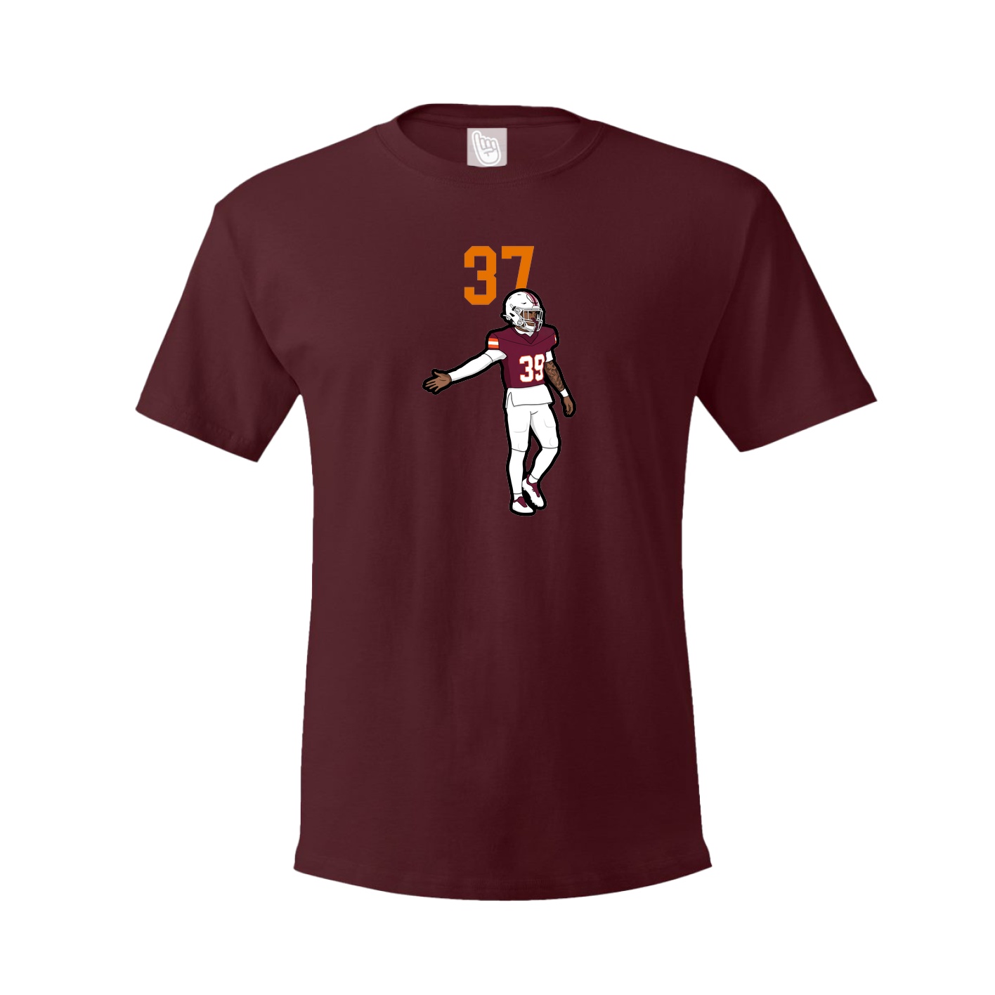 Tee — Number Top in Maroon