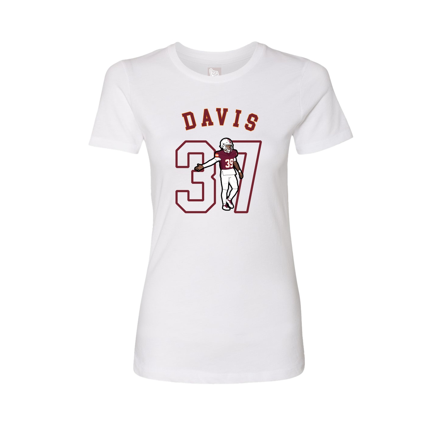 Fitted Women's Tee — Shirsey Arch in White