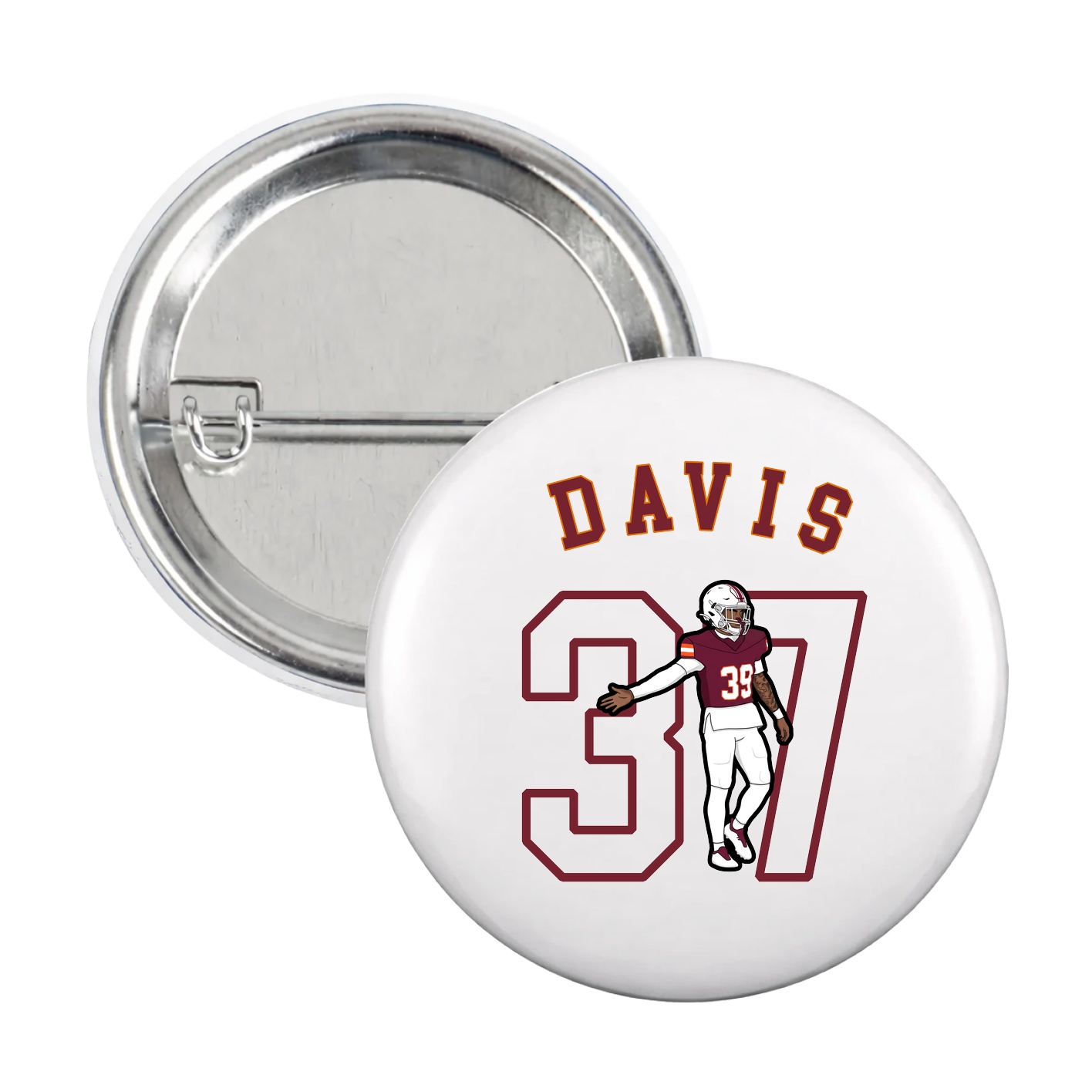 Game Day Button — Shirsey Arch in White
