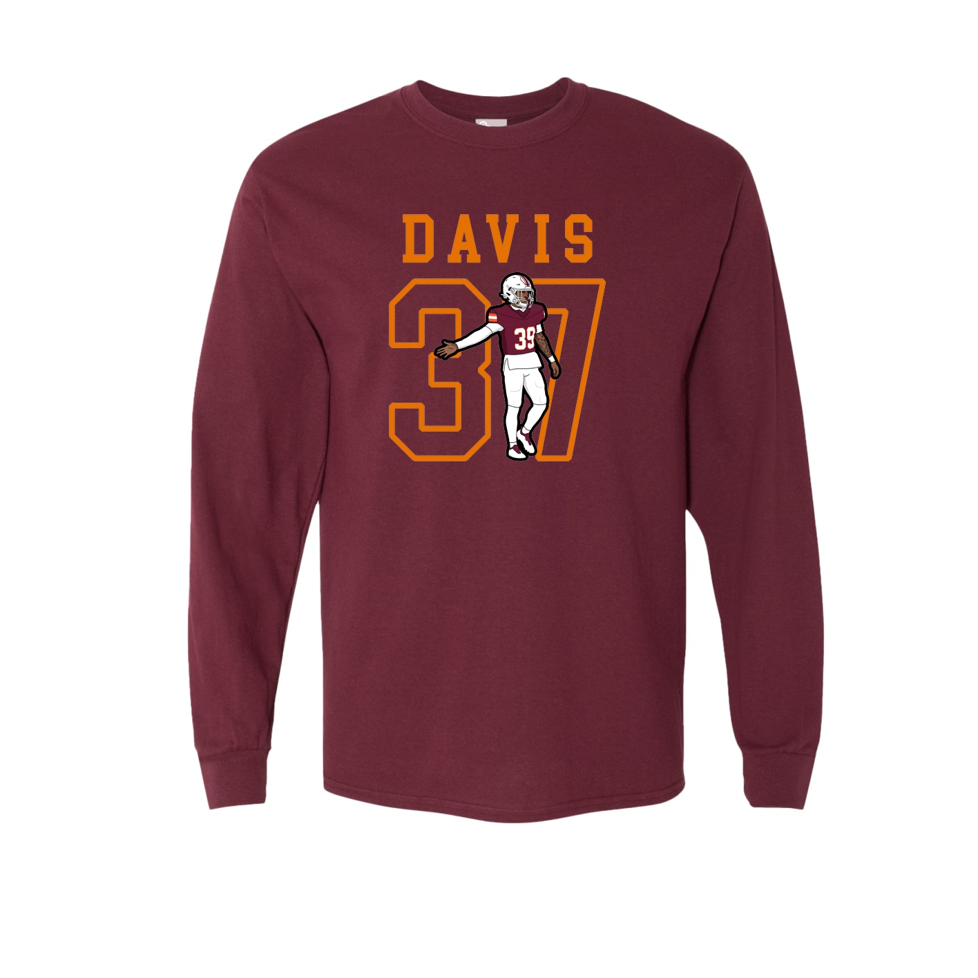 Long Sleeve Tee — Shirsey in Maroon