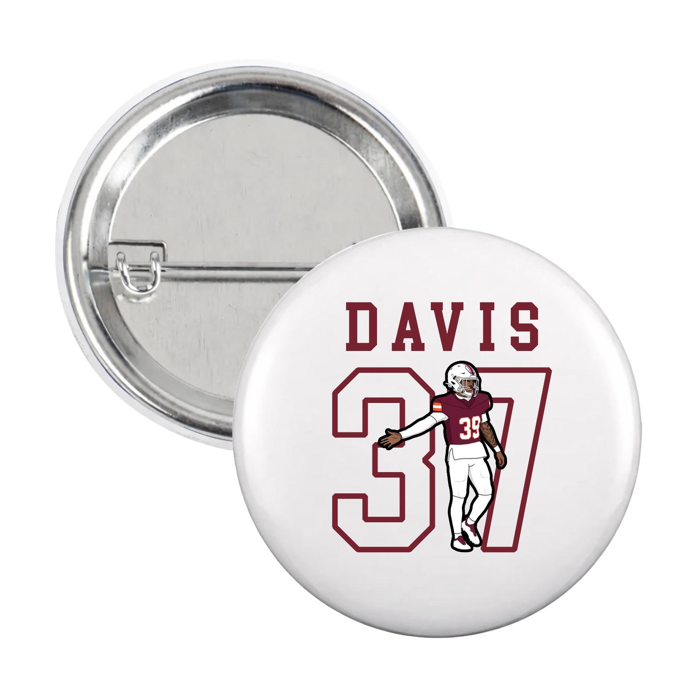 Game Day Button — Shirsey in White