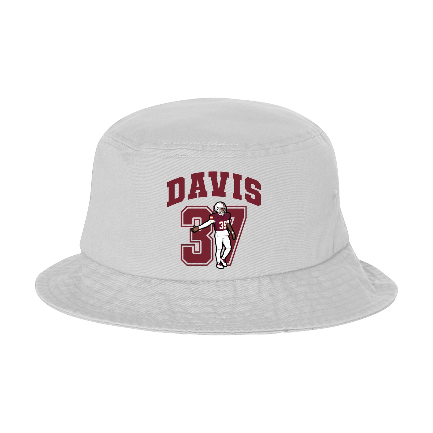 Bucket Cap — Number in White