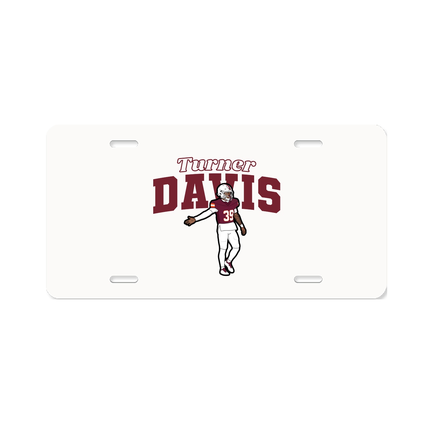 License Plate — Name Arch in Classic