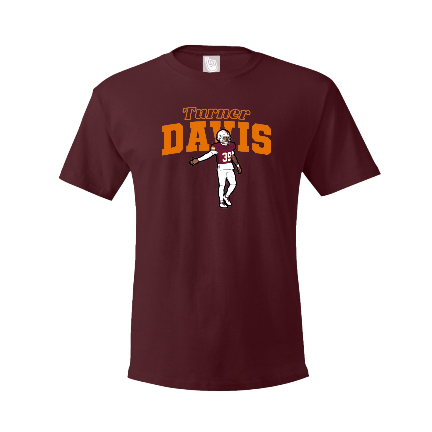 Tee — Name Arch in Maroon