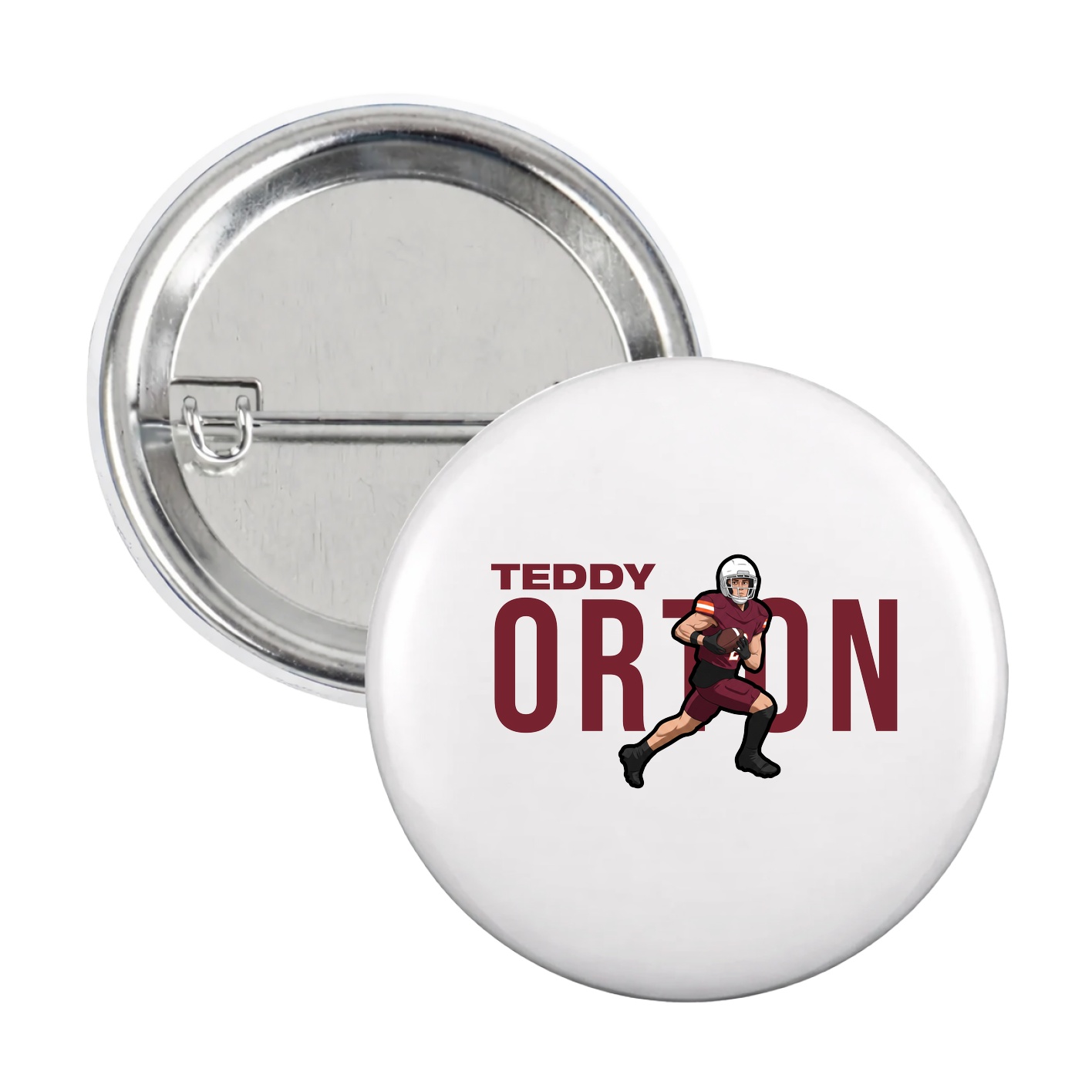 Game Day Button — Player Name in White