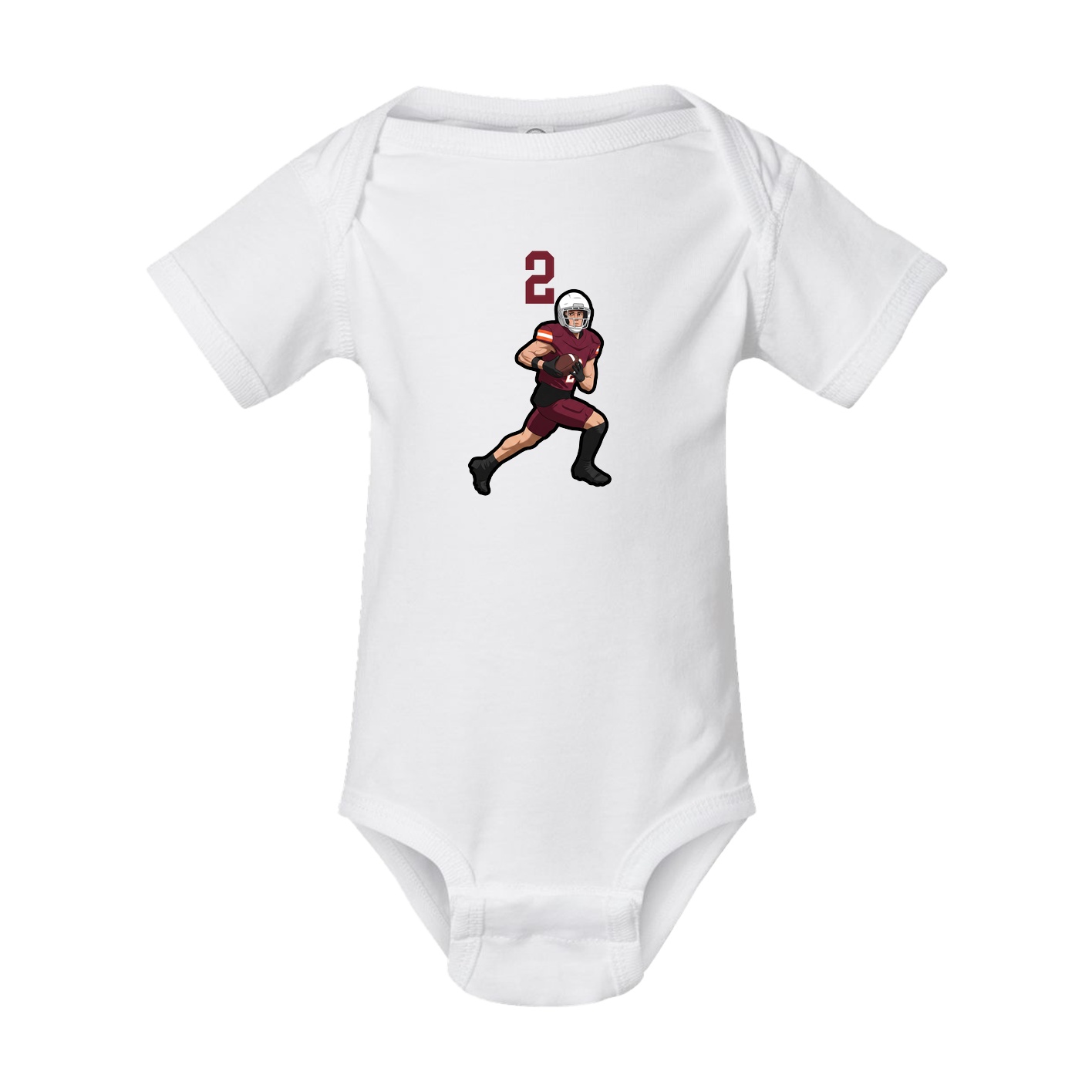 Baby Onesie — Number Top in White