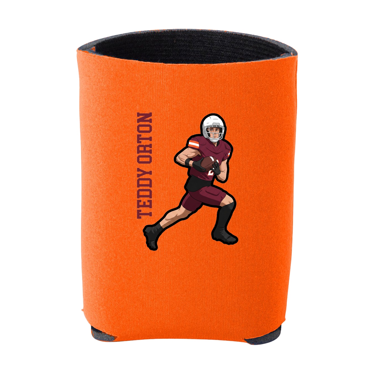 Can Holder — Name Vertical in Orange