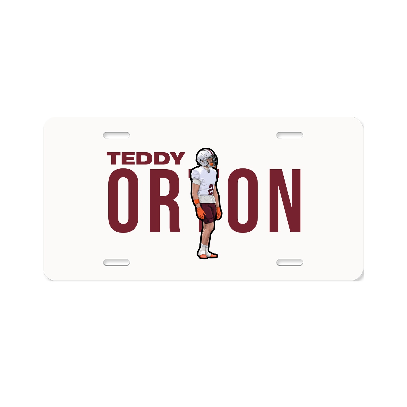 License Plate — Player Name in Classic