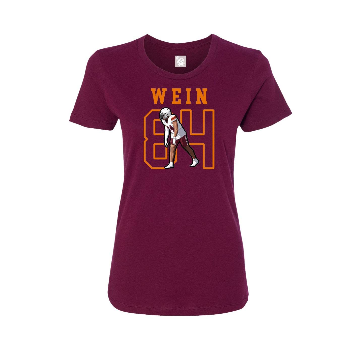 Fitted Women's Tee — Shirsey in Maroon