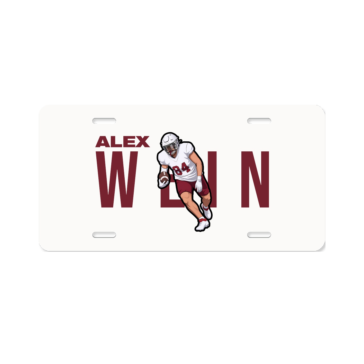 License Plate — Player Name in Classic