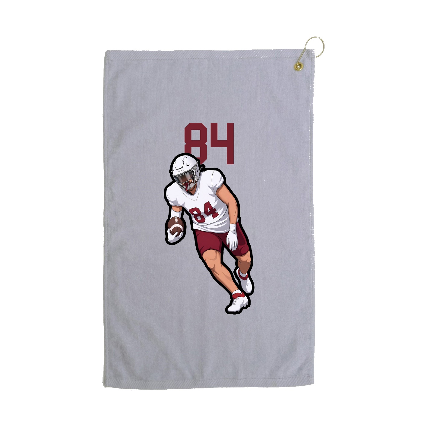 Golf Towel — Number Top in Grey
