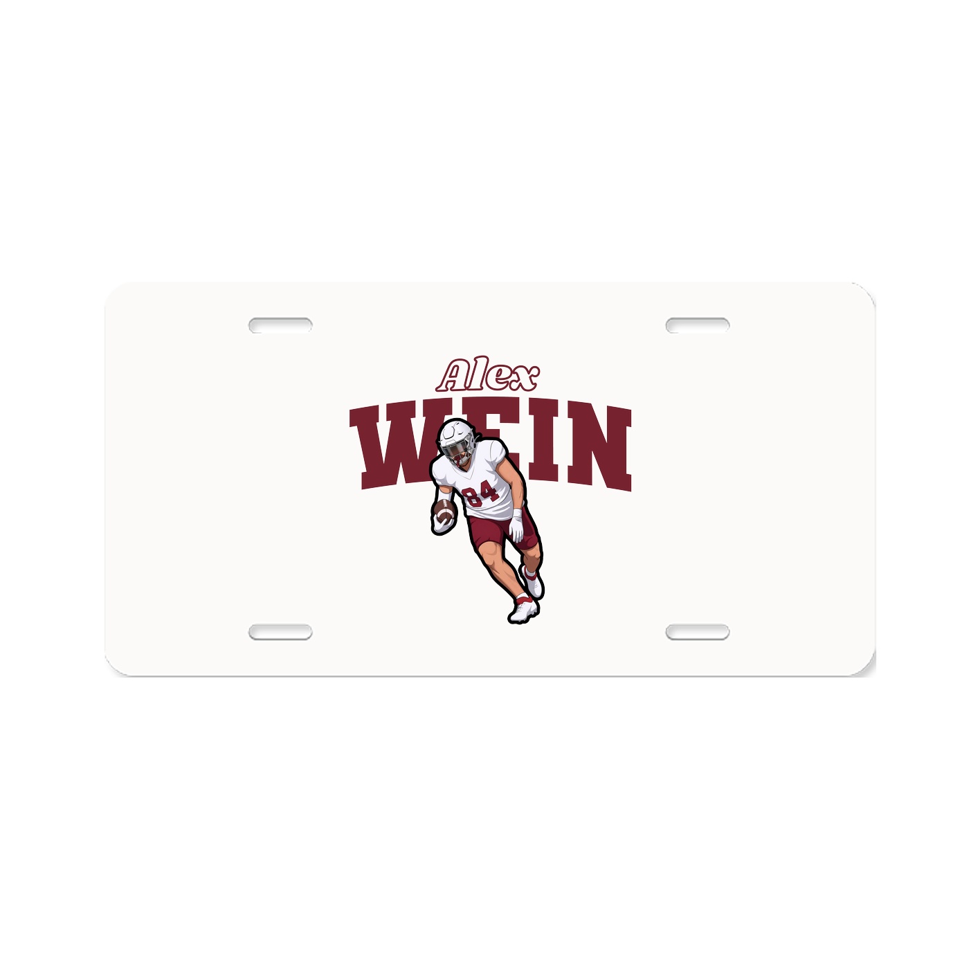 License Plate — Name Arch in Classic