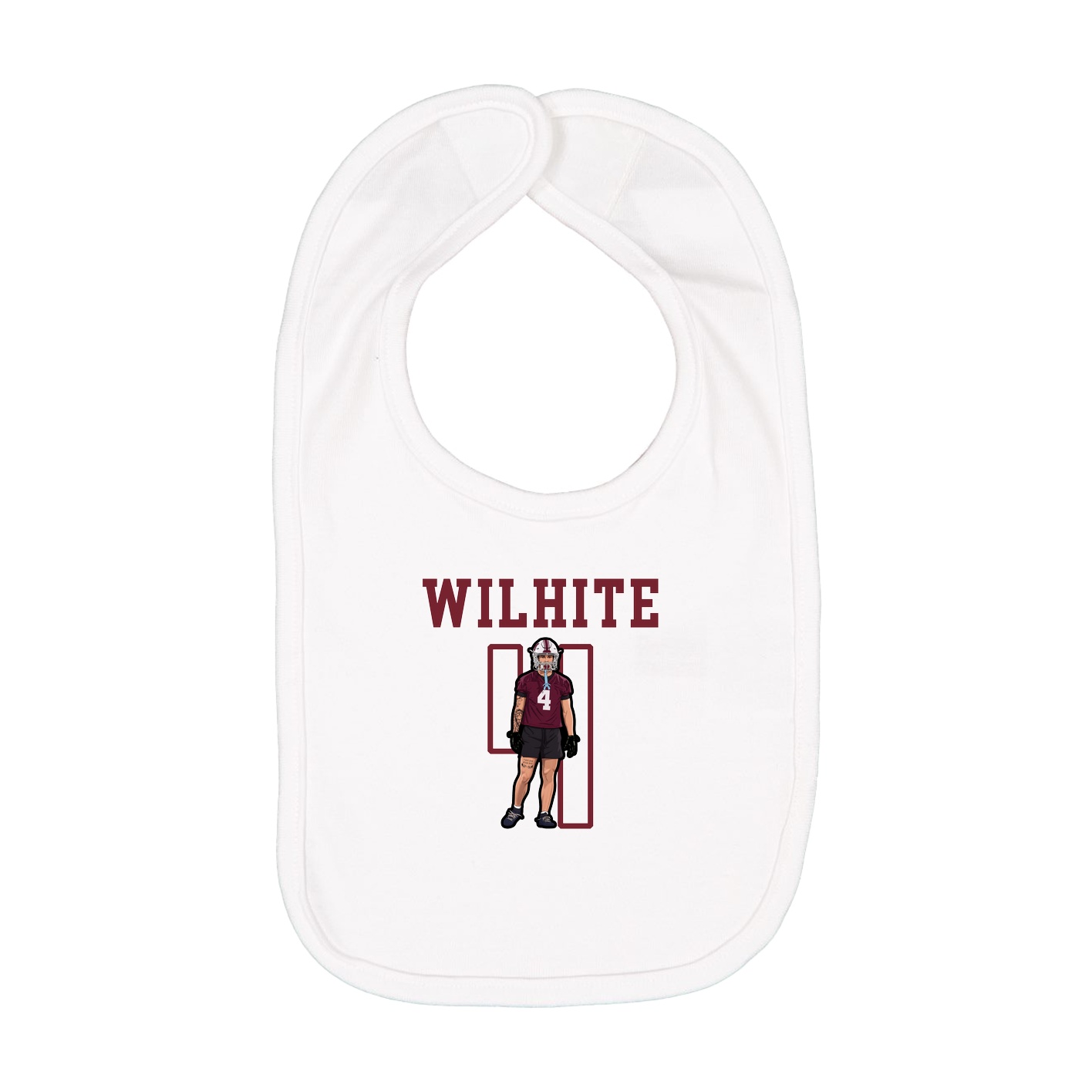 Infant Bib — Shirsey in White