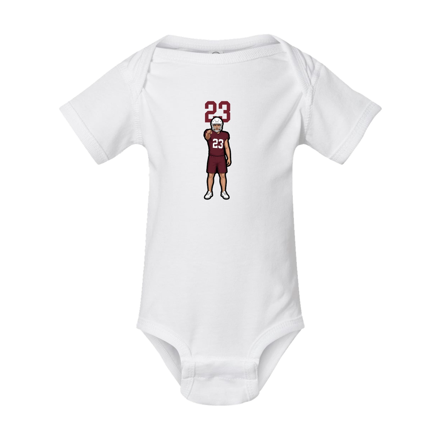 Baby Onesie — Number Top in White