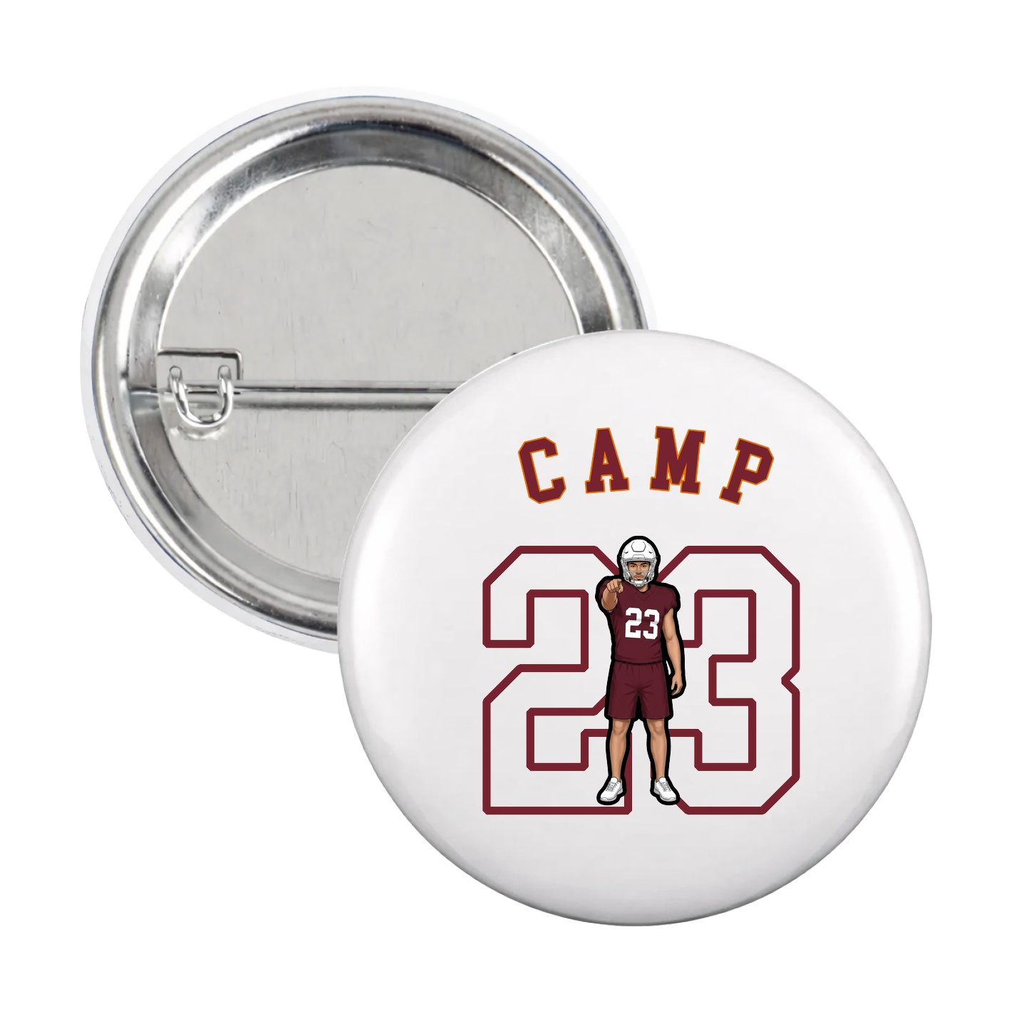 Game Day Button — Shirsey Arch in White