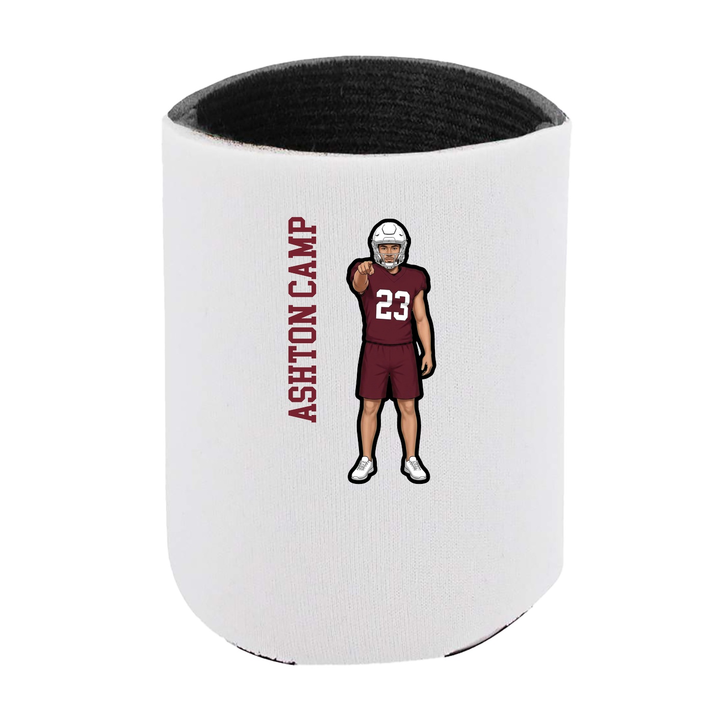 Can Holder — Name Vertical in White