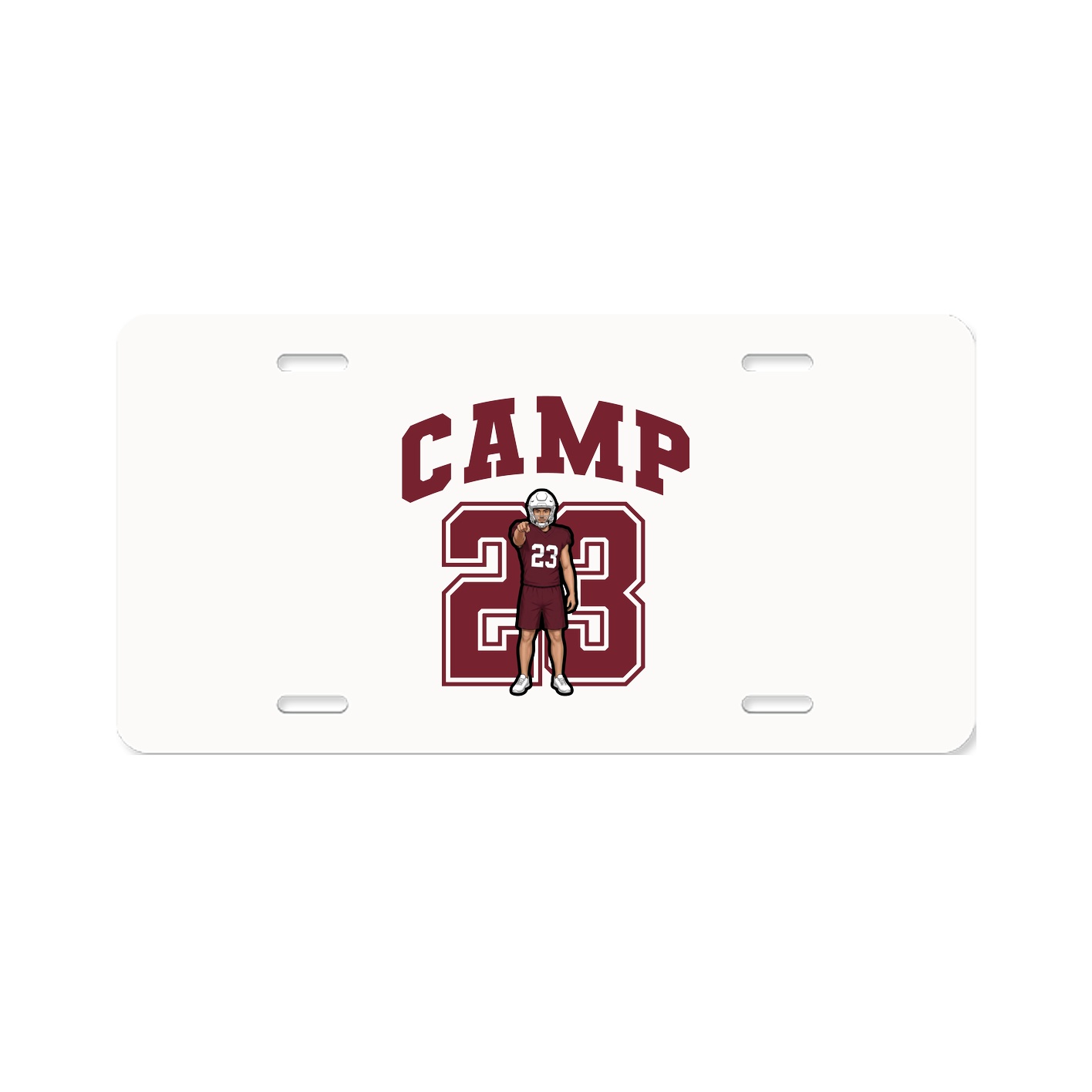License Plate — Number in Classic