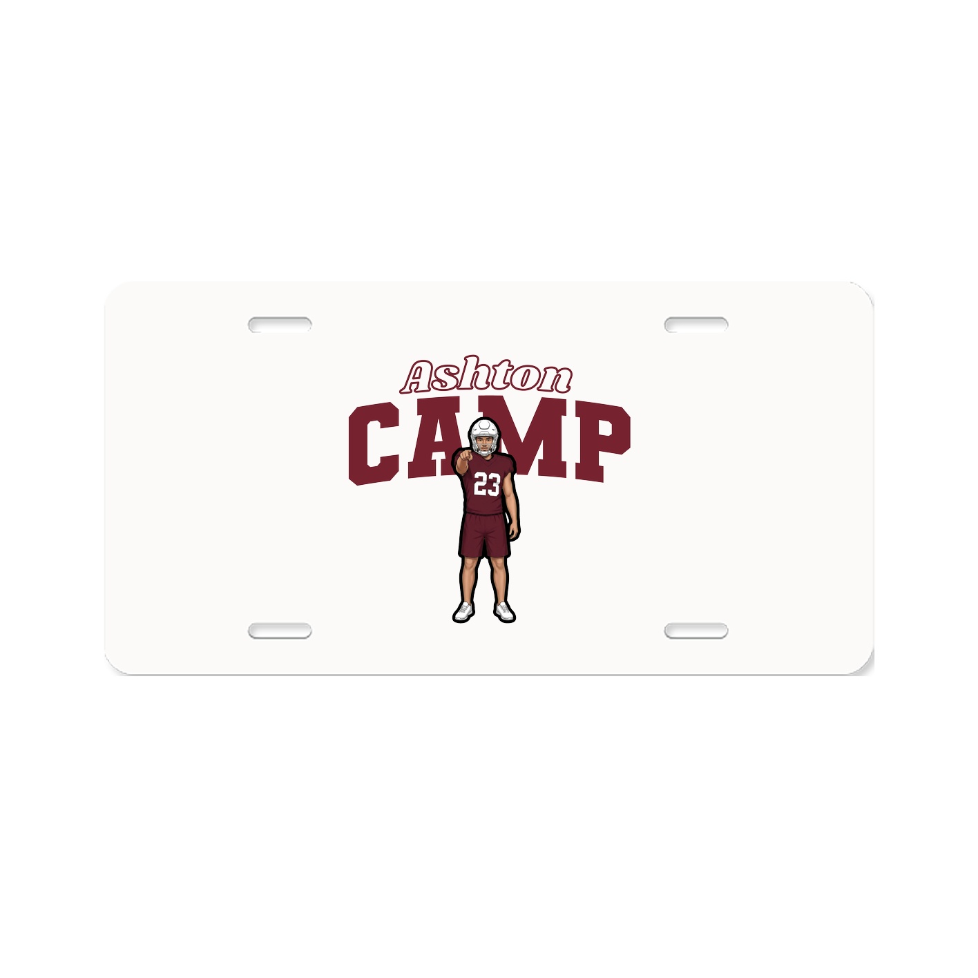 License Plate — Name Arch in Classic