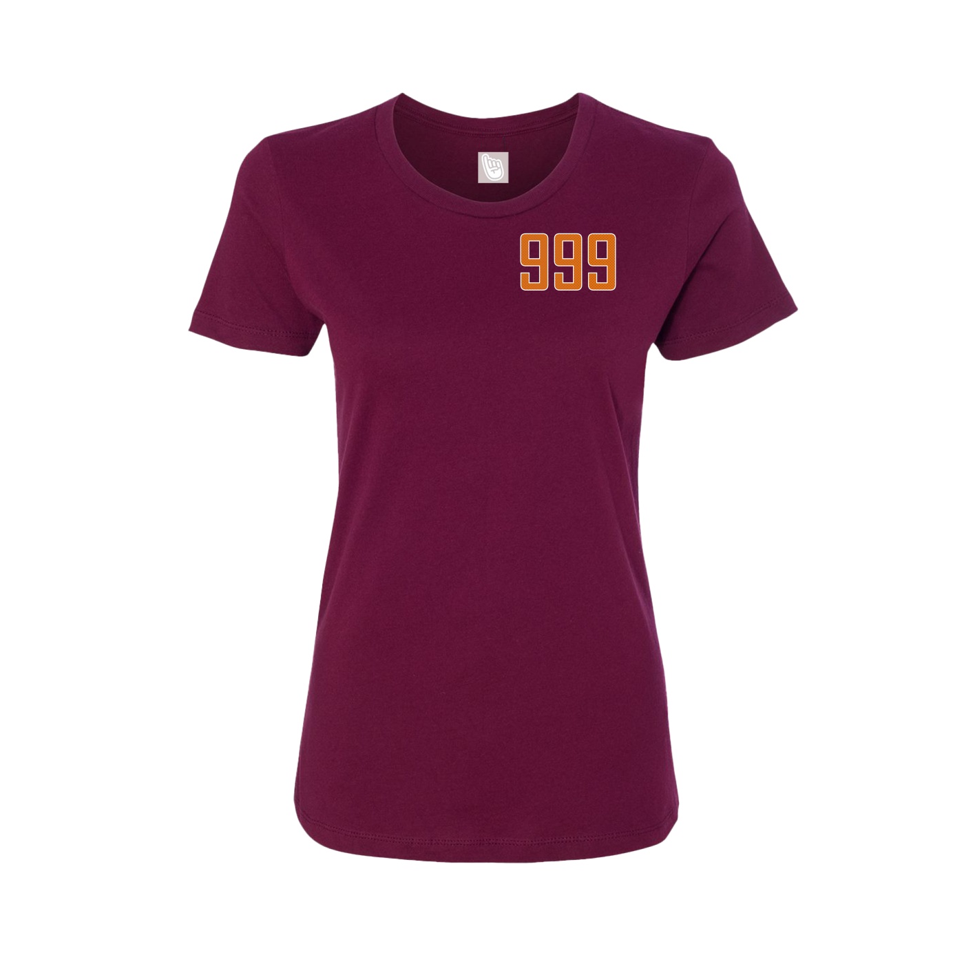 Fitted Women's Tee — Front Shirsy in Maroon