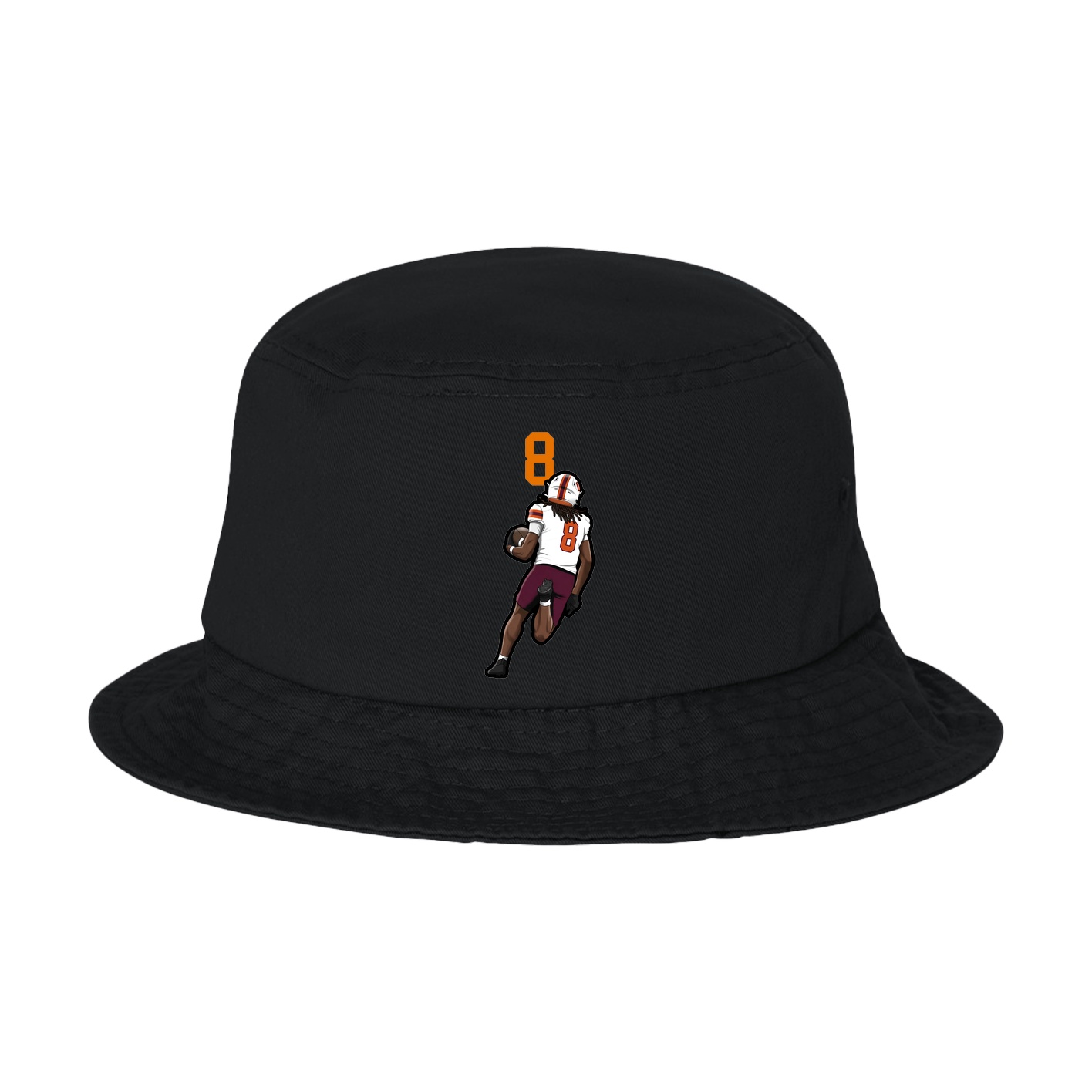 Bucket Cap — Number Top in Black